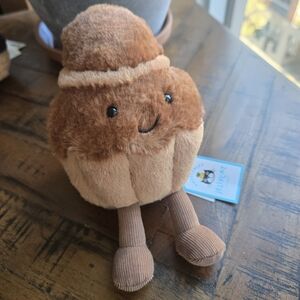 Cute Brown Muffin Plush Toy